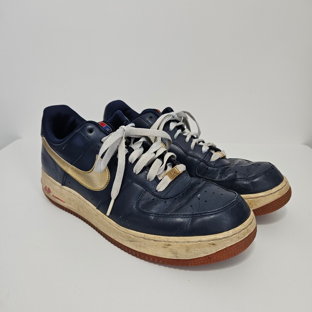 Nike Air Force 1 Low USA Olympic Dream Team Mens 11 Navy Gold Basketball